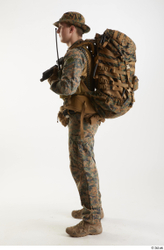  Casey Schneider in WDL Marpat Pose with Pistol 